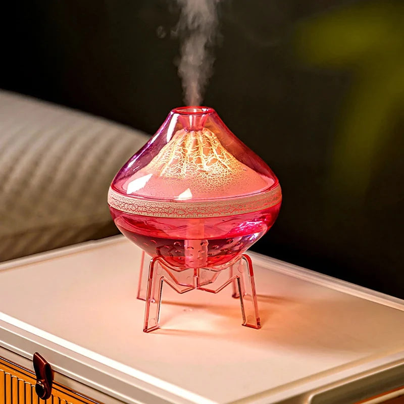 Volcano Lamp Humidifier – Flame Effect Aroma Diffuser